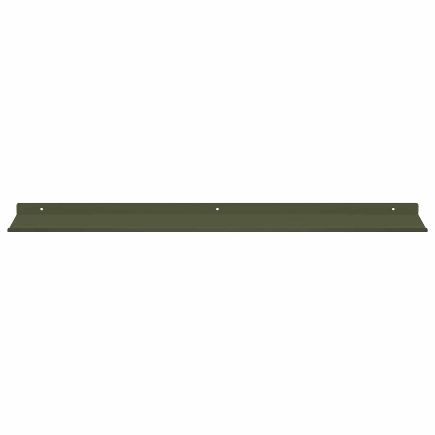 Wandplank met plank 4 pcs Olijf Groen 80 x 18 x 2,5 cm