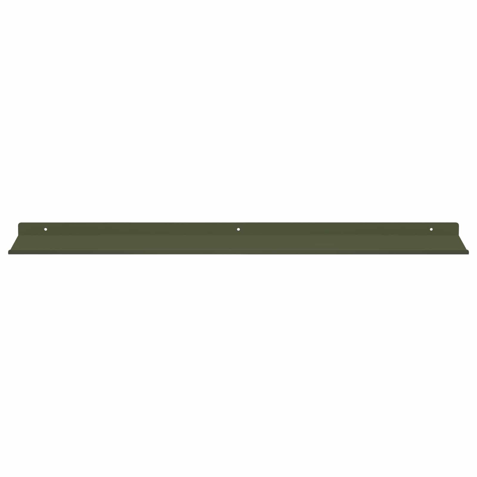 Wandplank met plank 4 pcs Olijf Groen 80 x 18 x 2,5 cm