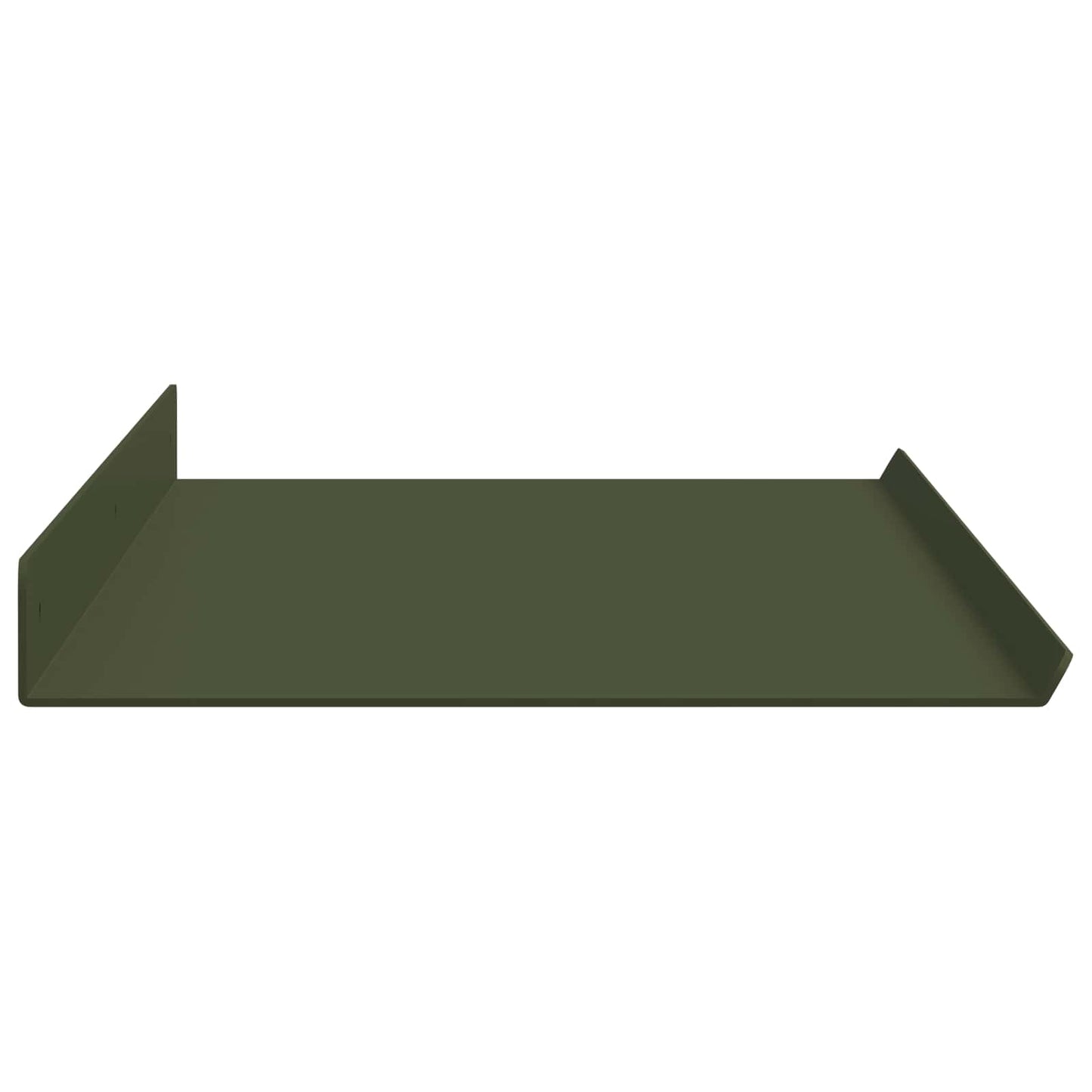 Wandplank met plank 4 pcs Olijf Groen 80 x 18 x 2,5 cm