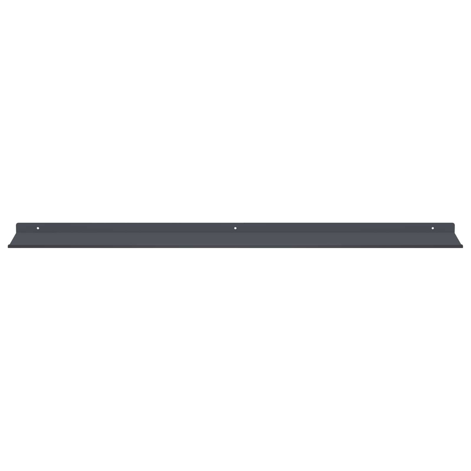Wandplank met plank 2 pcs Antraciet 100 x 18 x 2,5 cm
