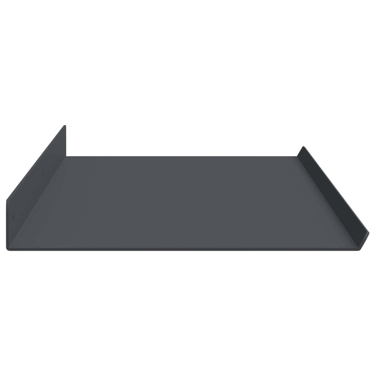 Wandplank met plank 2 pcs Antraciet 100 x 18 x 2,5 cm