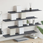 Floating shelf 4 pcs Anthracite 100 x 18 x 2.5 cm Steel