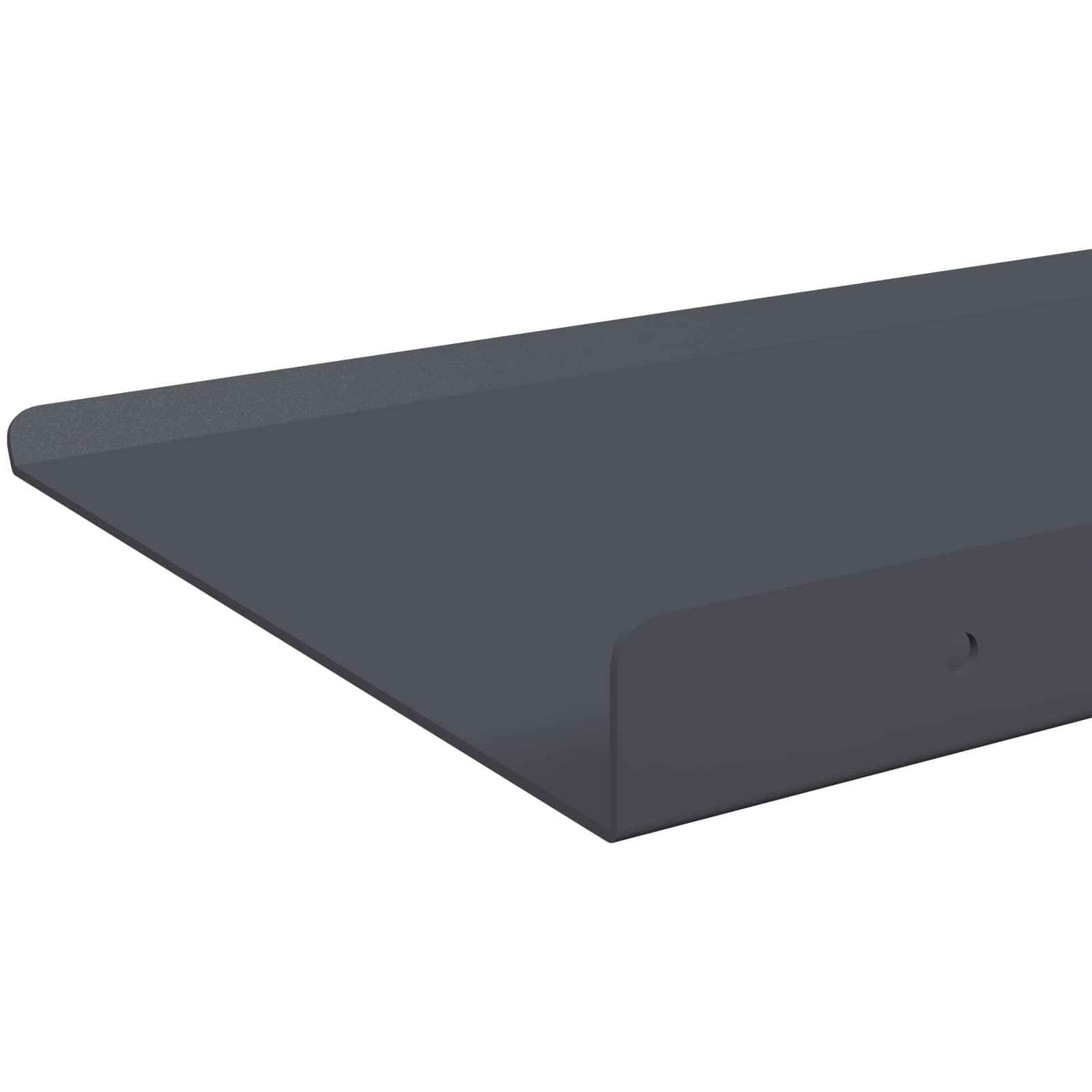 Wandplank met plank 4 pcs Antraciet 100 x 18 x 2,5 cm