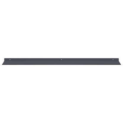 Wandplank met plank 4 pcs Antraciet 100 x 18 x 2,5 cm