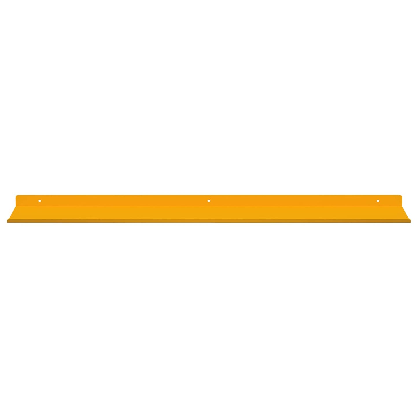 Wandplank met plank 4 pcs Mosterdgeel 100 x 18 x 2,5 cm