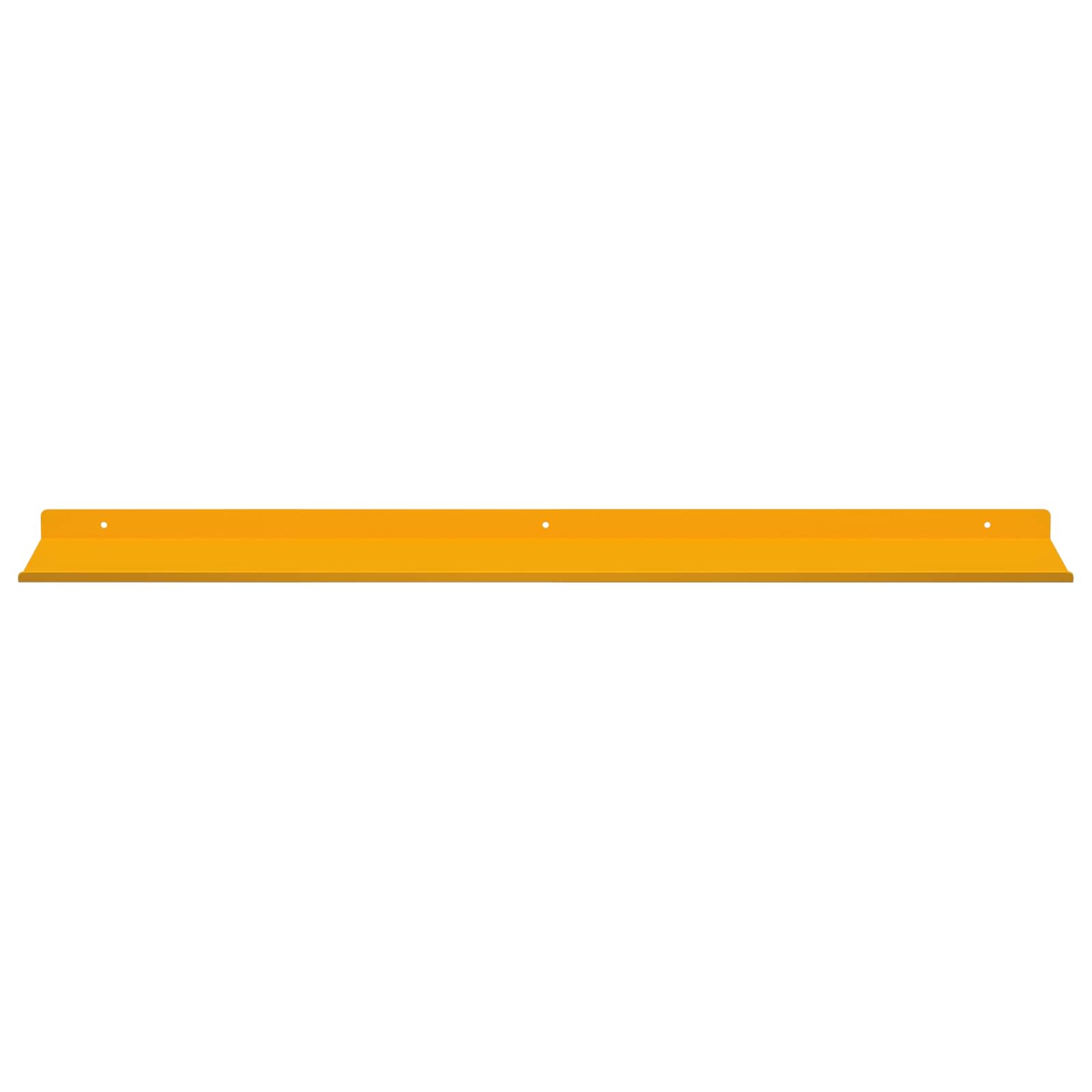 Wandplank met plank 4 pcs Mosterdgeel 100 x 18 x 2,5 cm