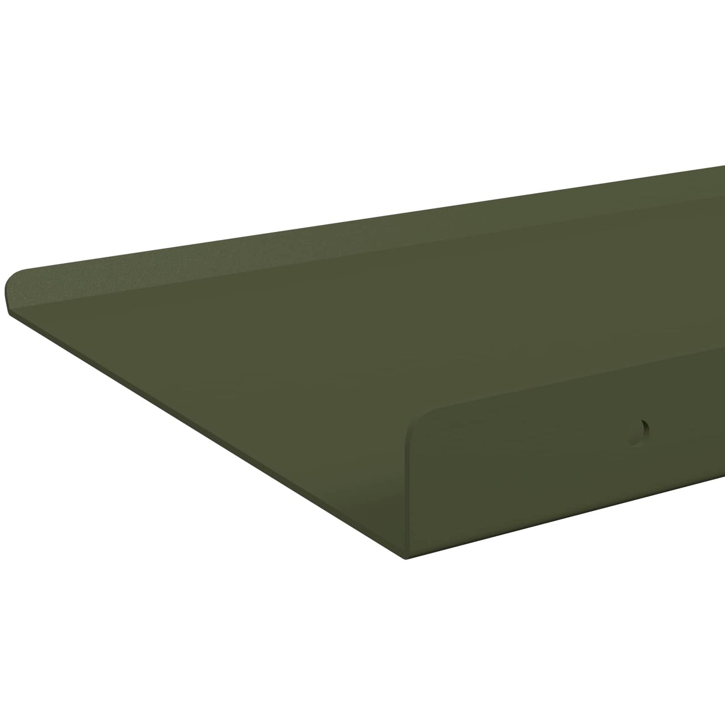 Wandplank met plank 4 pcs Olijf Groen 100 x 18 x 2,5 cm