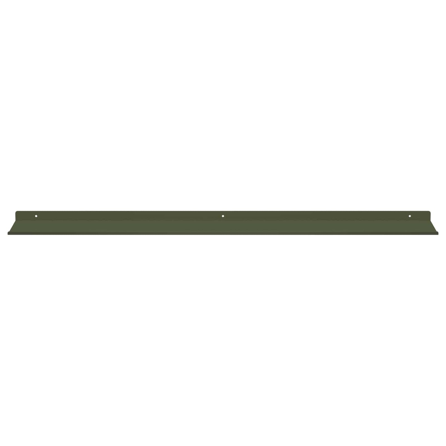Wandplank met plank 4 pcs Olijf Groen 100 x 18 x 2,5 cm