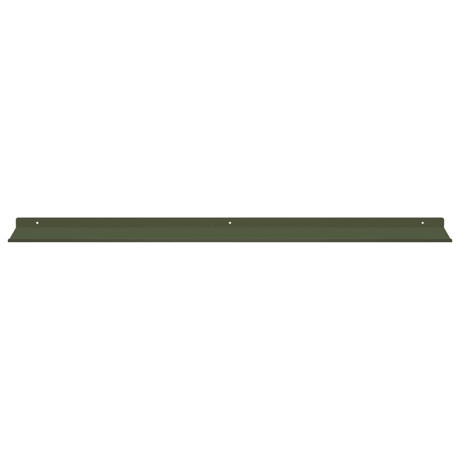 Wandplank met plank 4 pcs Olijf Groen 100 x 18 x 2,5 cm