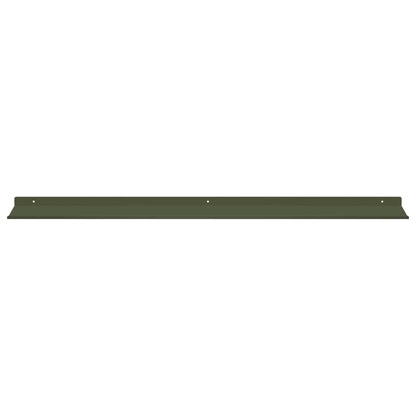 Wandplank met plank 4 pcs Olijf Groen 100 x 18 x 2,5 cm