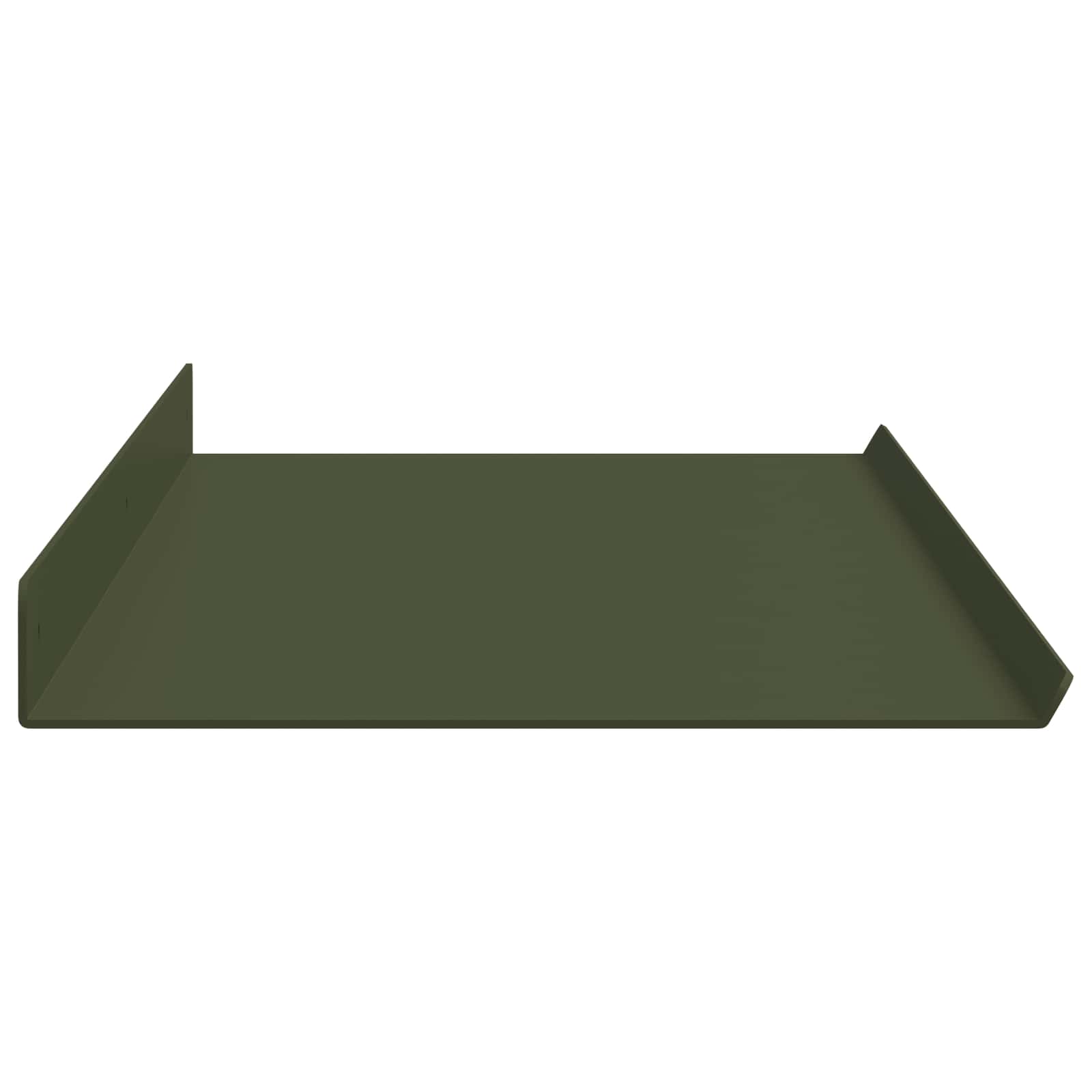 Wandplank met plank 4 pcs Olijf Groen 100 x 18 x 2,5 cm