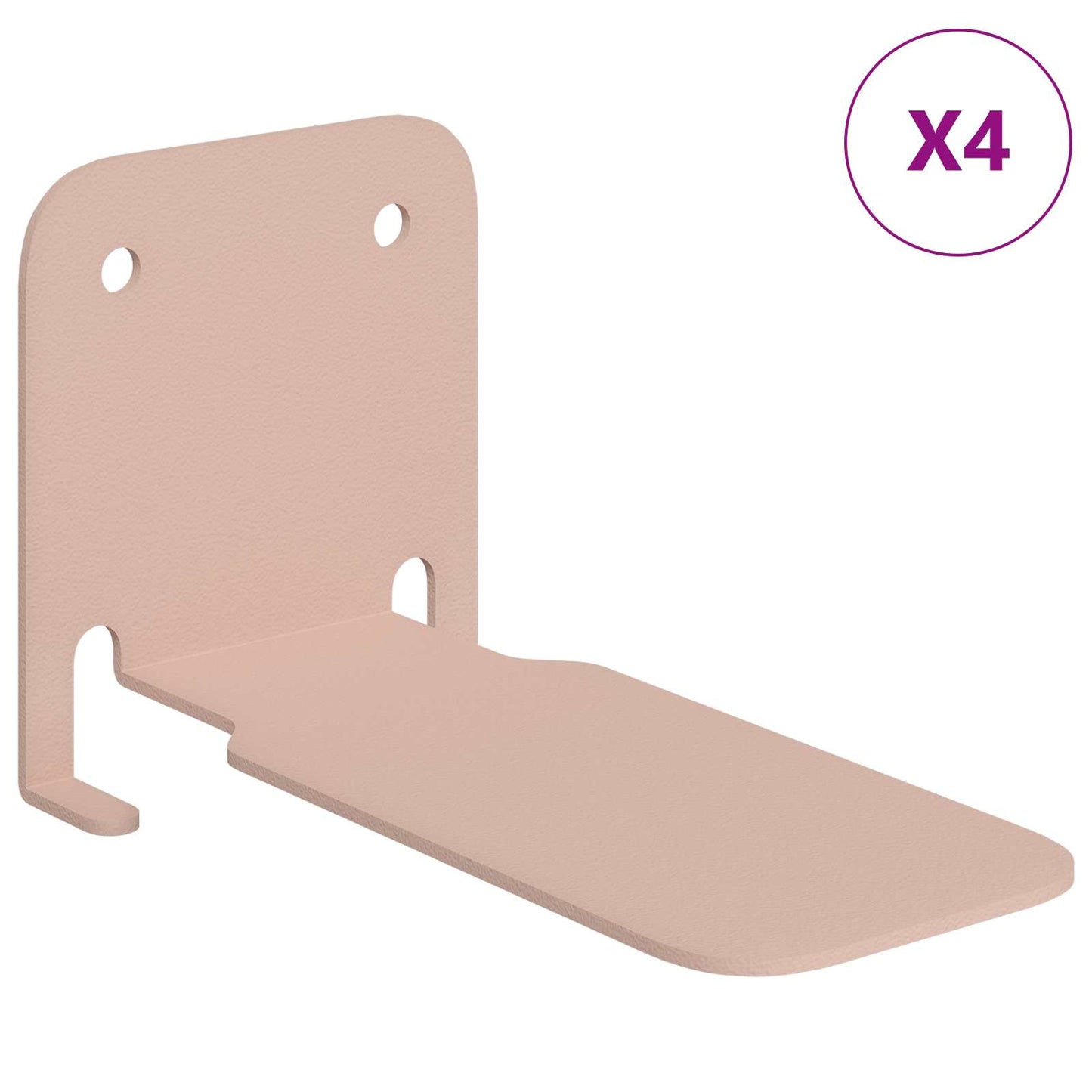 Drijvende plank met plank 4 pcs Roze 6 x 10,8 x 6,6 cm