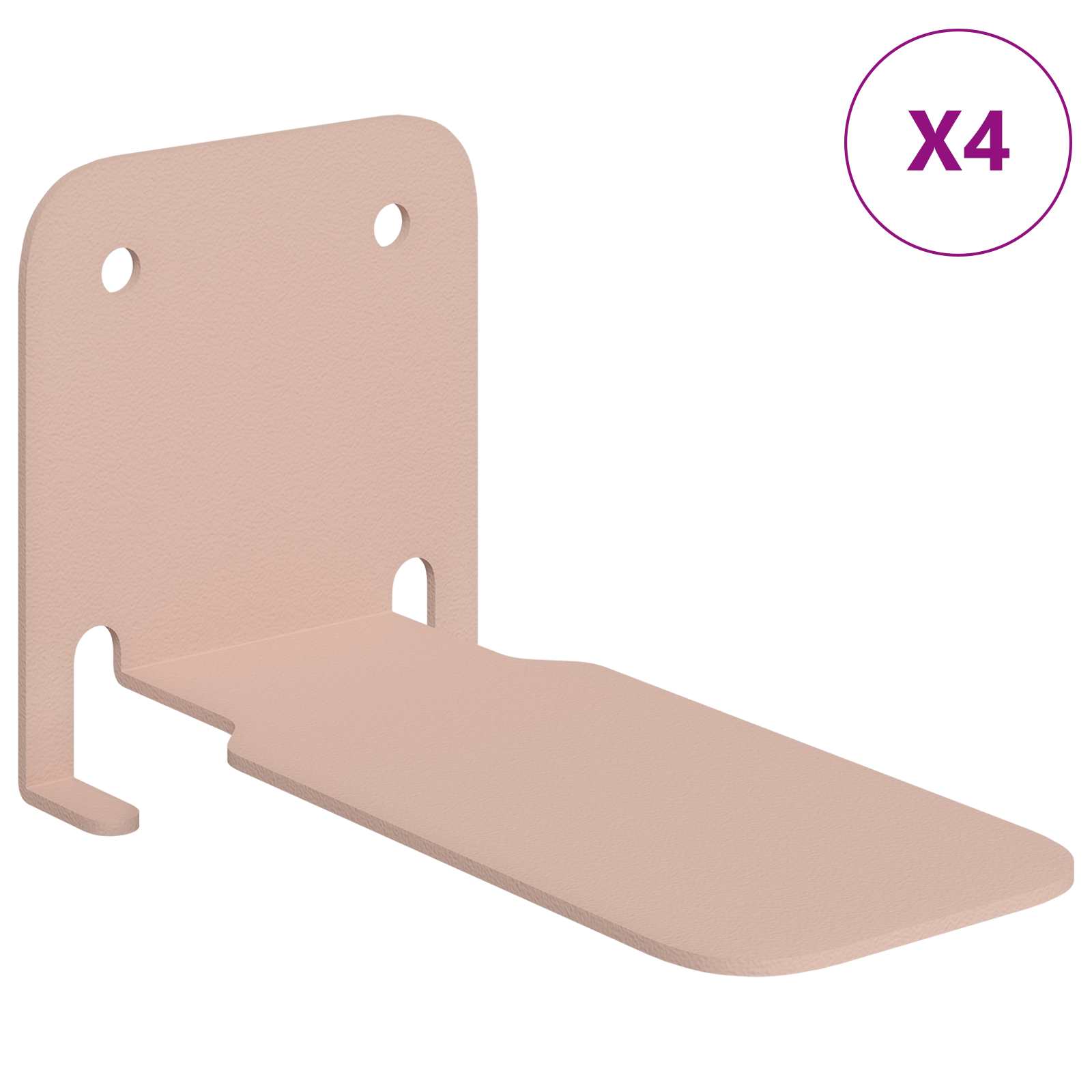 Drijvende plank met plank 4 pcs Roze 6 x 10,8 x 6,6 cm