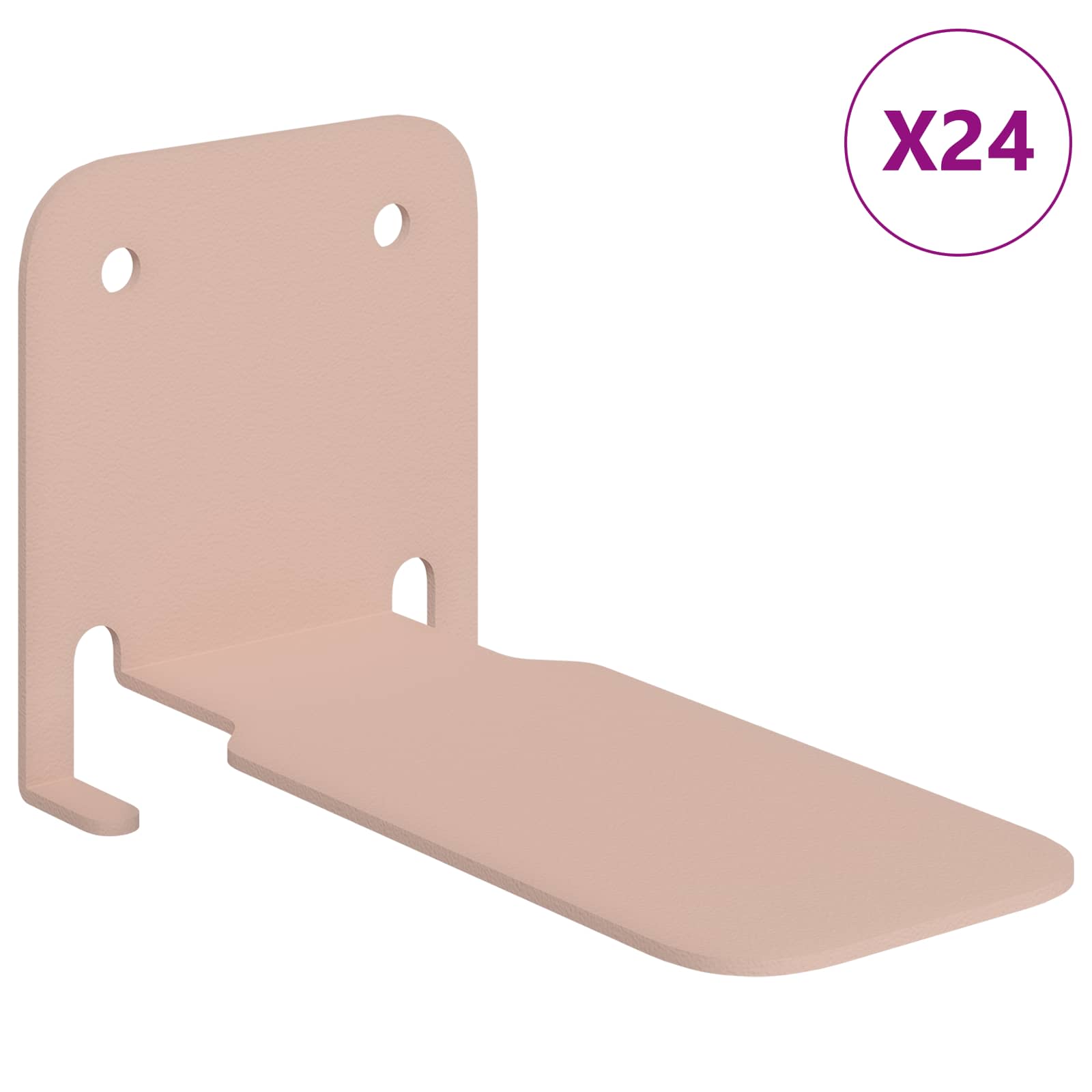 Drijvende plank met plank 24 pcs Roze 6 x 10,8 x 6,6 cm