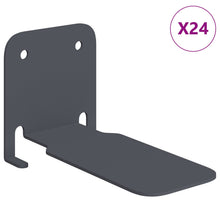 Drijvende plank met plank 24 pcs Antraciet 6 x 10,8 x 6,6 cm