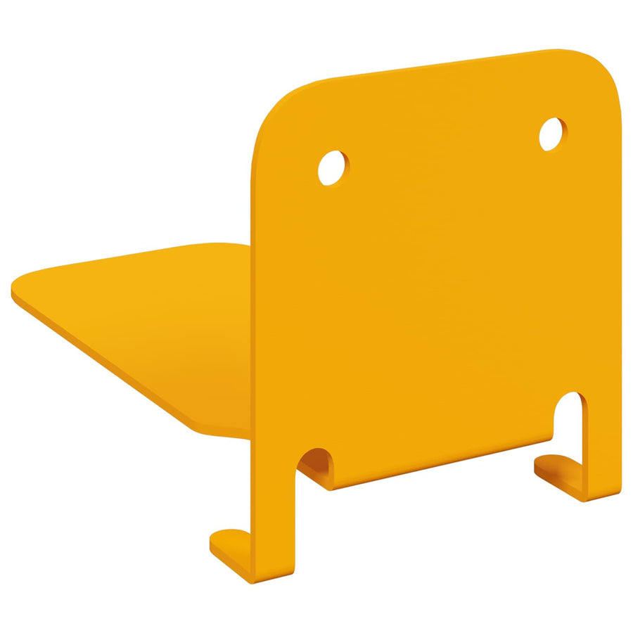 Drijvende plank met plank 24 pcs Mosterdgeel 6 x 10,8 x 6,6 cm