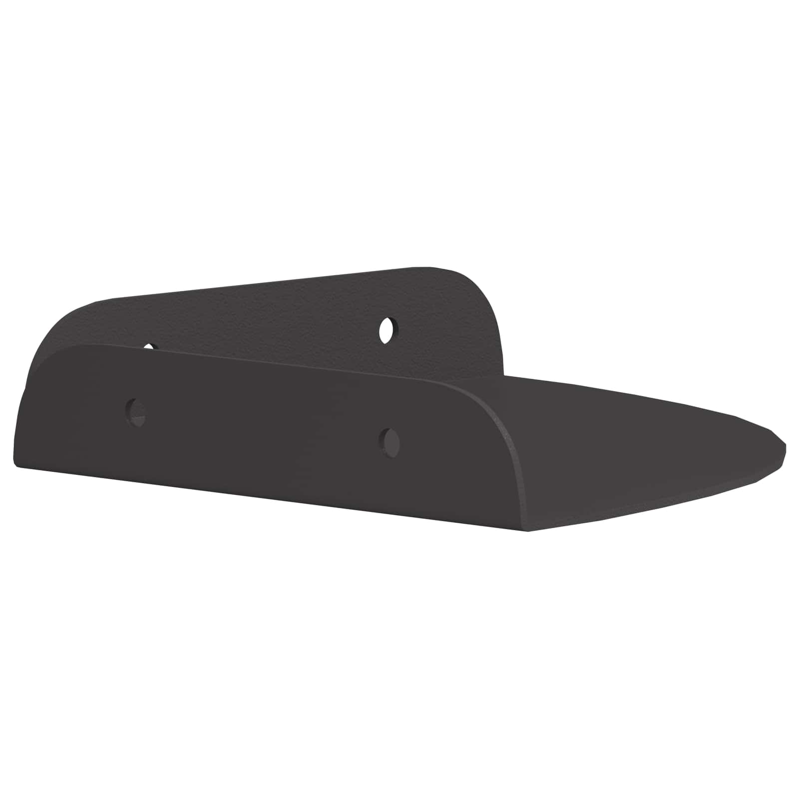 Drijvende plank met plank met opslag 4 pcs Zwart 15 x 15 x 2 cm