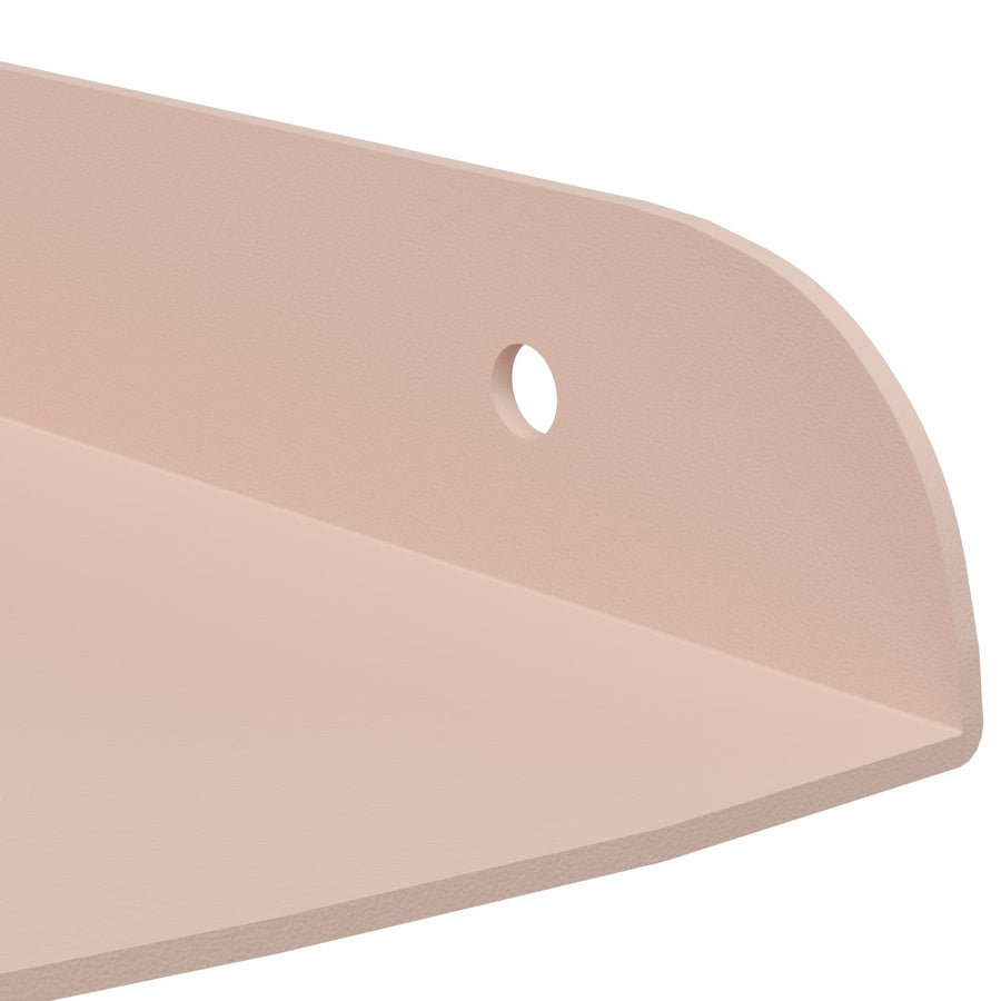Drijvende plank met plank met opslag 2 pcs Roze 15 x 15 x 2 cm