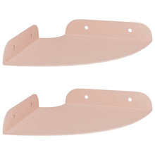 Drijvende plank met plank met opslag 2 pcs Roze 15 x 15 x 2 cm