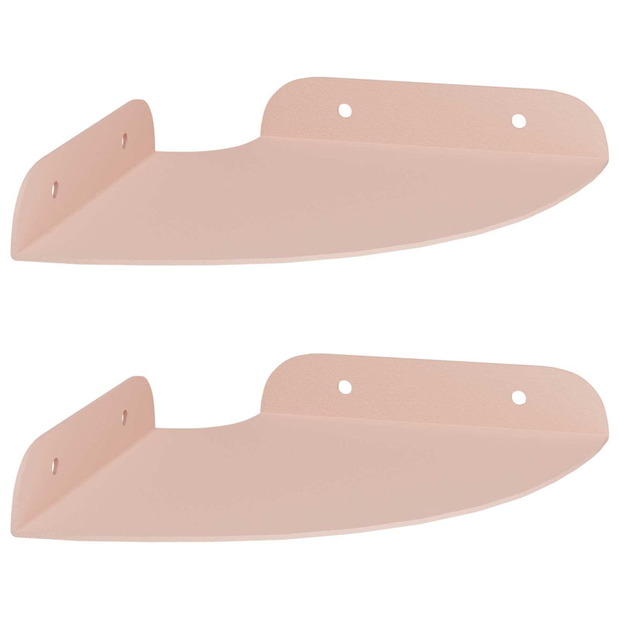 Drijvende plank met plank met opslag 2 pcs Roze 15 x 15 x 2 cm