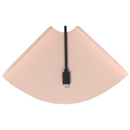 Drijvende plank met plank met opslag 2 pcs Roze 15 x 15 x 2 cm