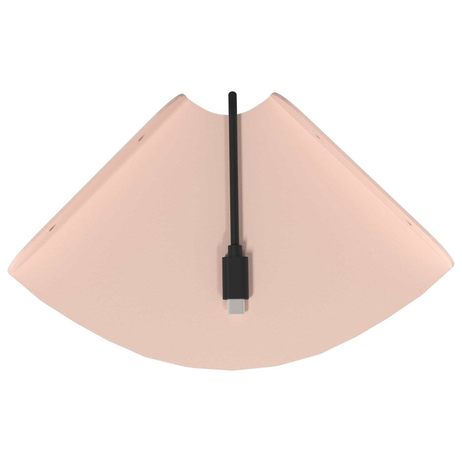 Drijvende plank met plank met opslag 2 pcs Roze 15 x 15 x 2 cm