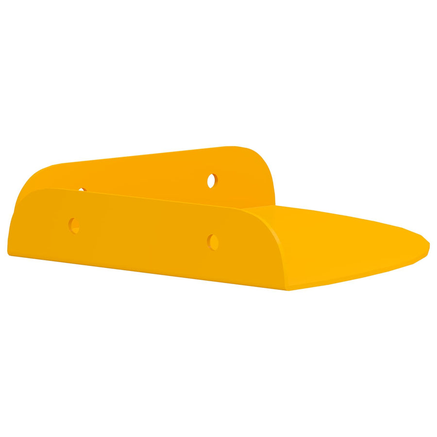 Drijvende plank met plank 2 pcs Mosterdgeel 15 x 15 x 2 cm