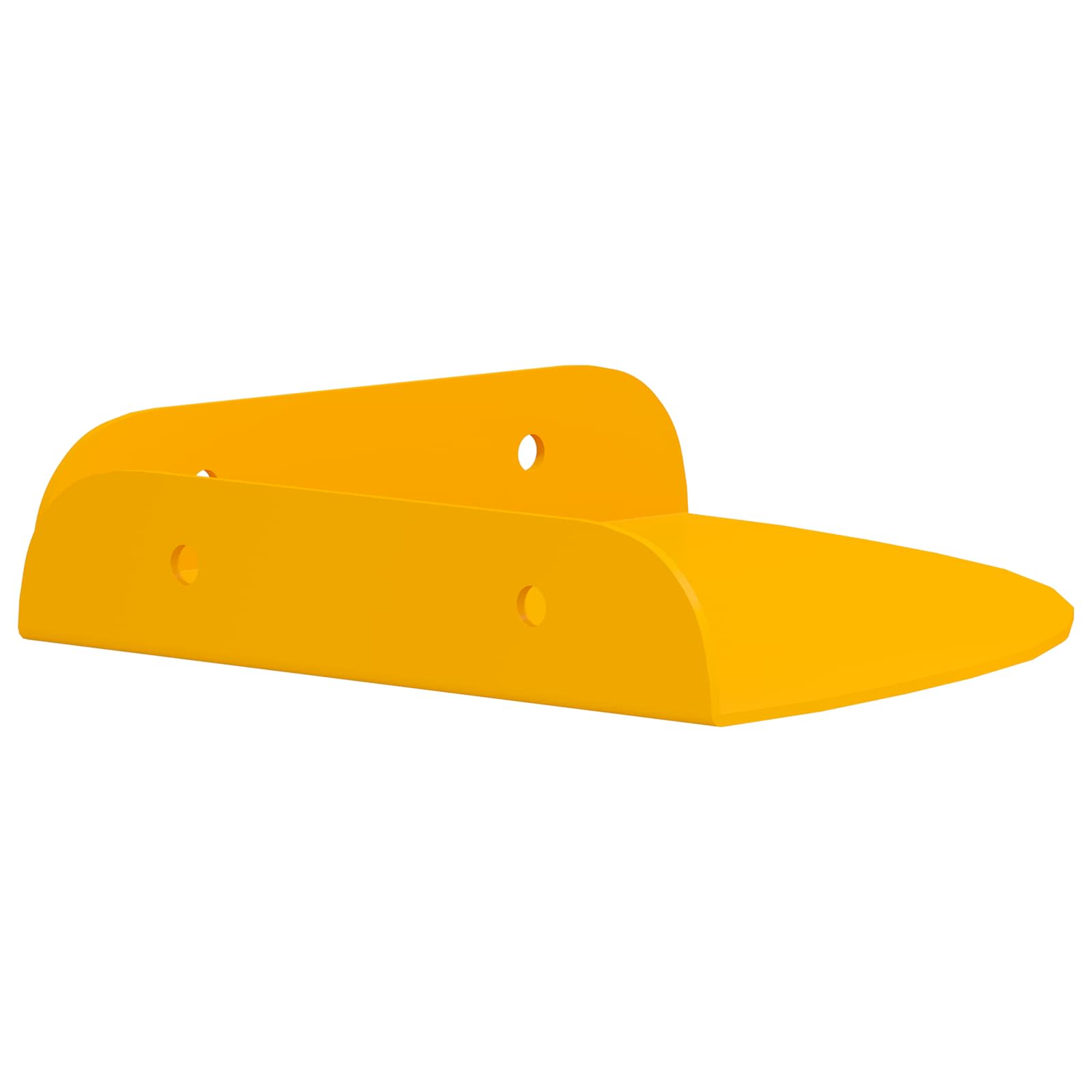 Drijvende plank met plank 4 pcs Mosterdgeel 15 x 15 x 2 cm