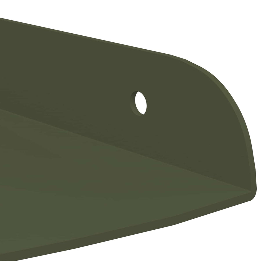 Drijvende plank met plank 2 pcs Olijf Groen 15 x 15 x 2 cm