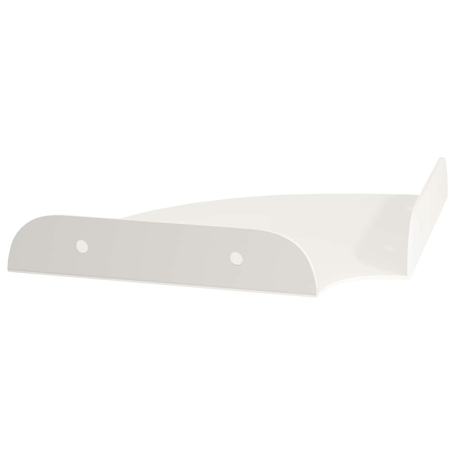 Drijvende plank met plank met opslag 2 pcs Wit 15 x 15 x 2 cm
