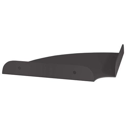 Drijvende plank met plank met opslag 2 pcs Zwart 18 x 18 x 2 cm