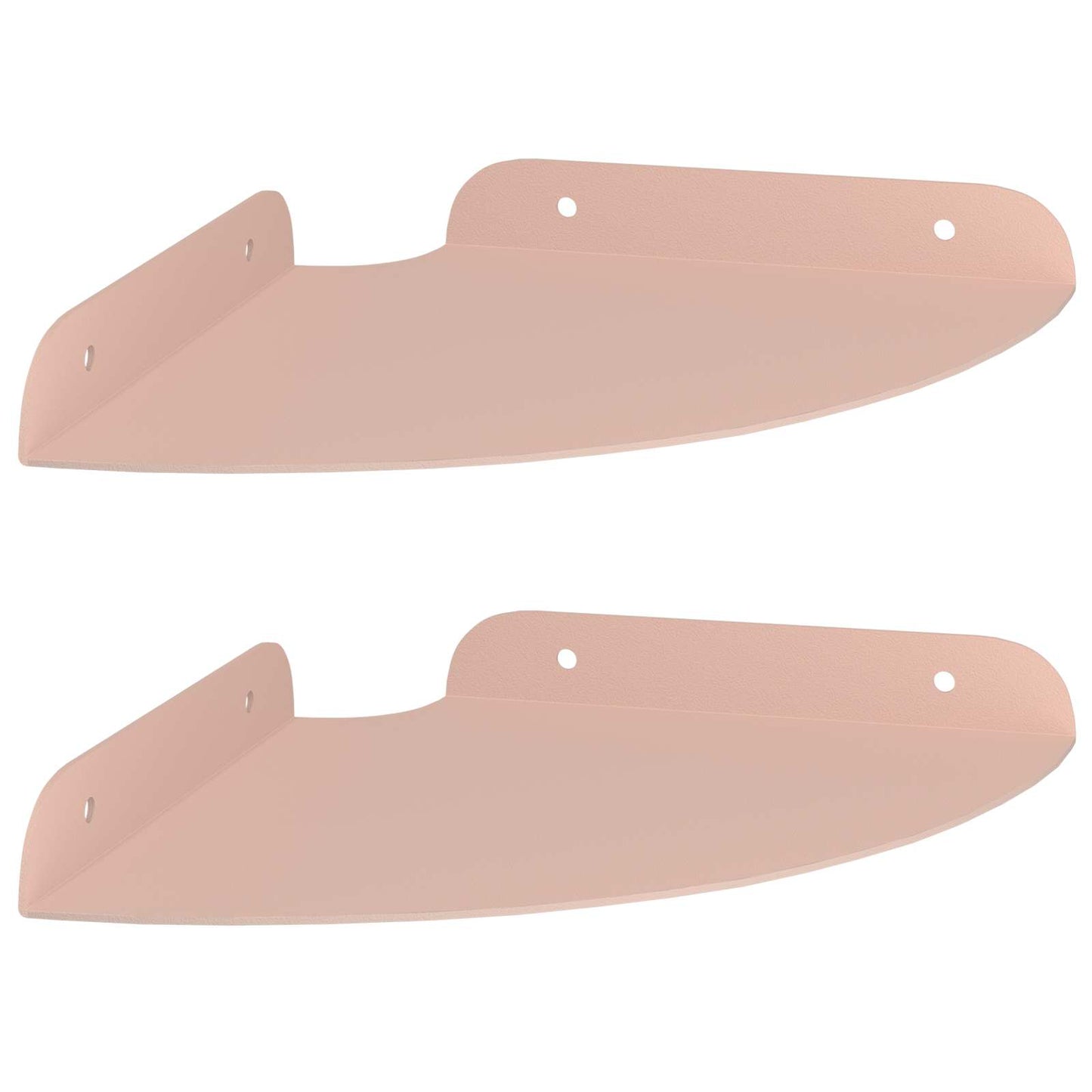 Drijvende plank met plank met opslag 2 pcs Roze 18 x 18 x 2 cm