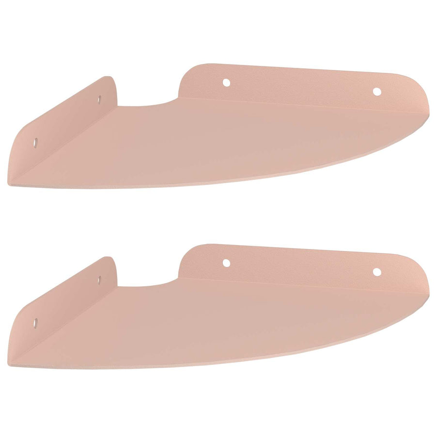 Drijvende plank met plank met opslag 2 pcs Roze 18 x 18 x 2 cm