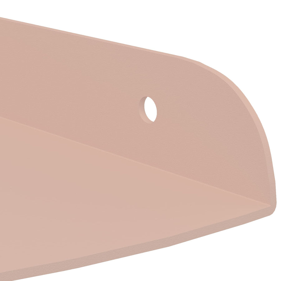 Drijvende plank met plank met opslag 4 pcs Roze 18 x 18 x 2 cm