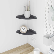 Drijvende plank met plank 2 pcs Antraciet 18 x 18 x 2 cm
