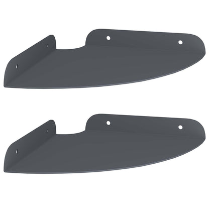 Drijvende plank met plank 2 pcs Antraciet 18 x 18 x 2 cm
