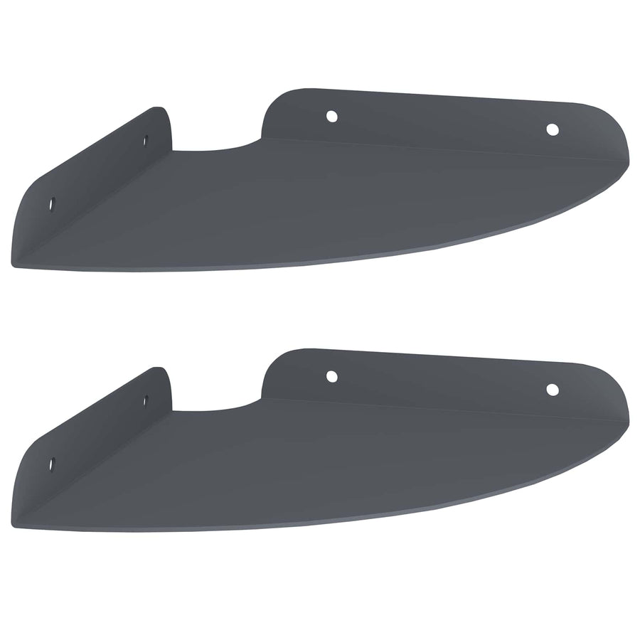 Drijvende plank met plank 2 pcs Antraciet 18 x 18 x 2 cm