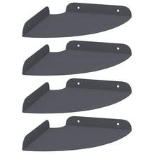 Drijvende plank met plank 4 pcs Antraciet 18 x 18 x 2 cm