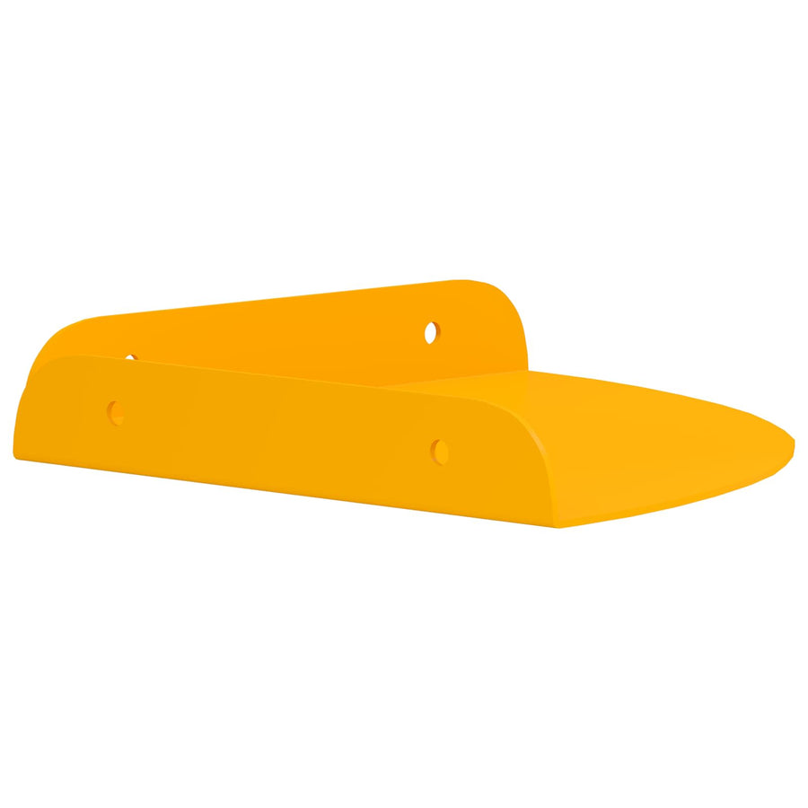 Drijvende plank met plank 2 pcs Mosterdgeel 18 x 18 x 2 cm