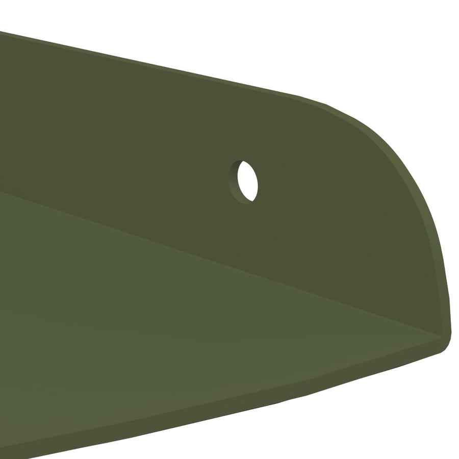 Drijvende plank met plank 2 pcs Olijf Groen 18 x 18 x 2 cm
