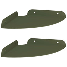 Drijvende plank met plank 2 pcs Olijf Groen 18 x 18 x 2 cm