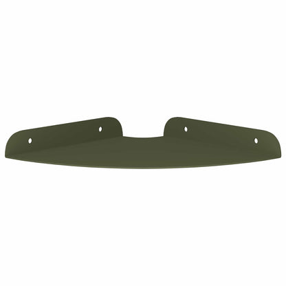 Drijvende plank met plank 2 pcs Olijf Groen 18 x 18 x 2 cm