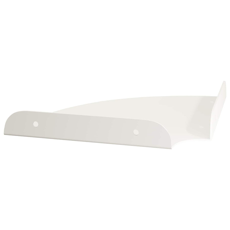 Drijvende plank met plank met opslag 2 pcs Wit 18 x 18 x 2 cm
