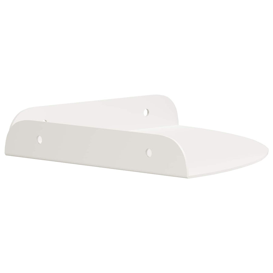Drijvende plank met plank met opslag 4 pcs Wit 18 x 18 x 2 cm