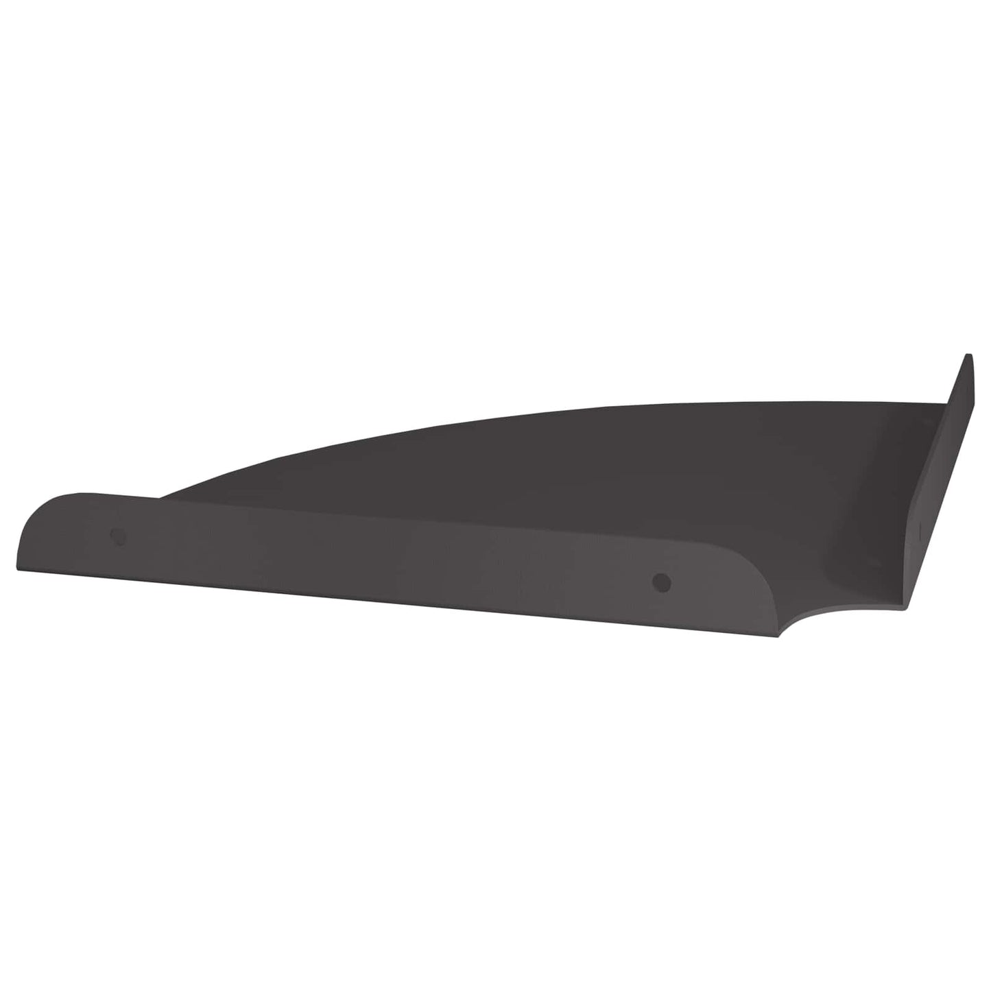 Wandplank met plank met opslag 2 pcs Zwart 18 x 18 x 2.3 cm