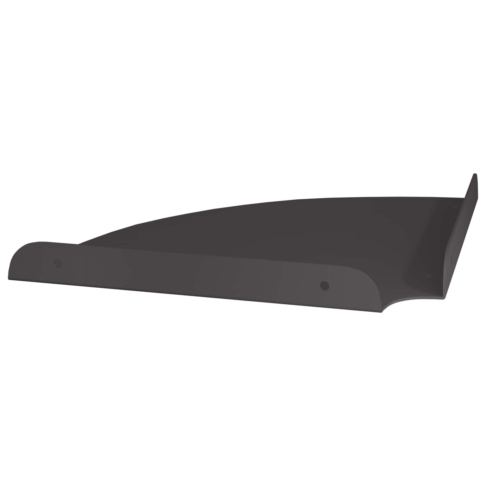 Wandplank met plank met opslag 2 pcs Zwart 18 x 18 x 2.3 cm