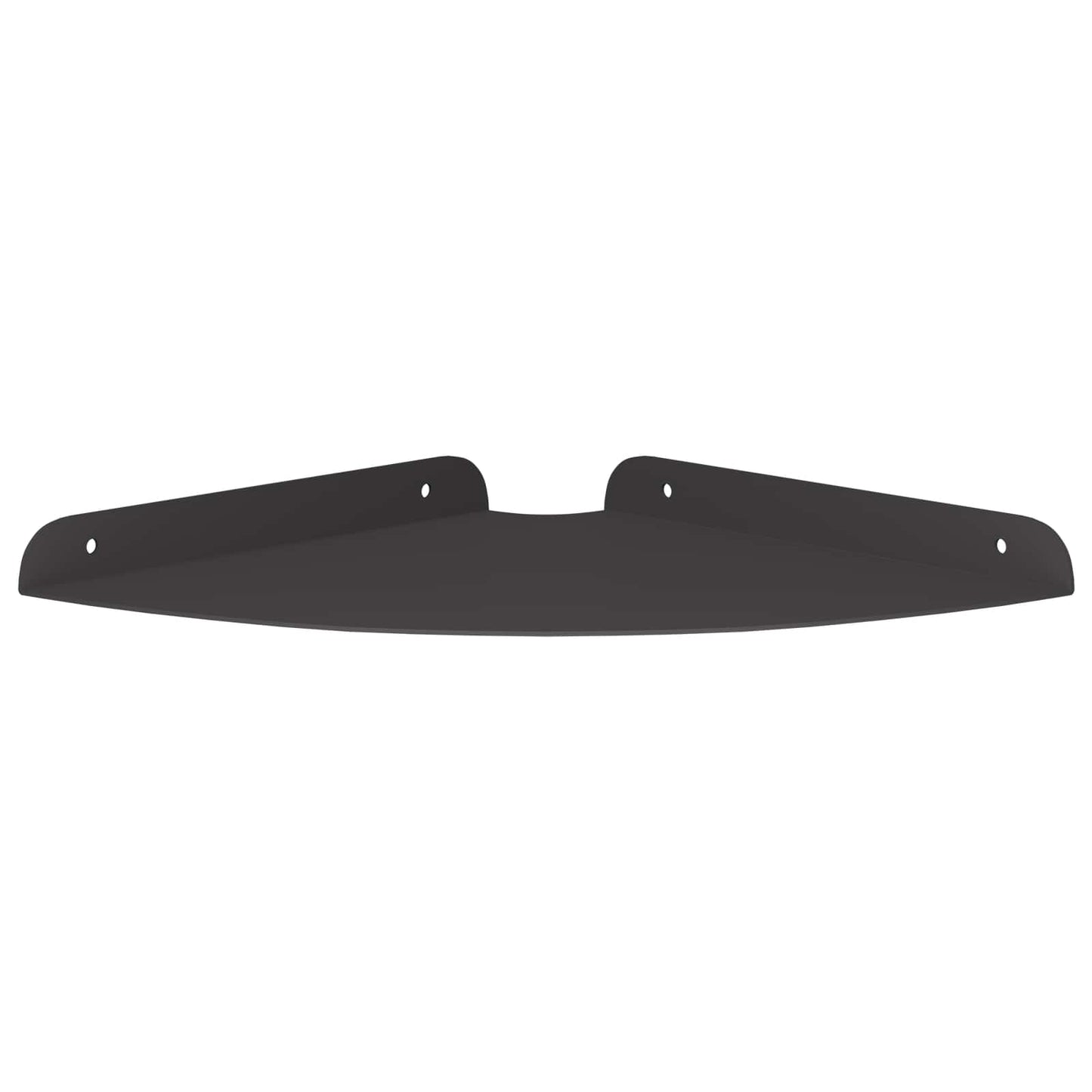 Drijvende plank met plank met opslag 4 pcs Zwart 24 x 24 x 2 cm