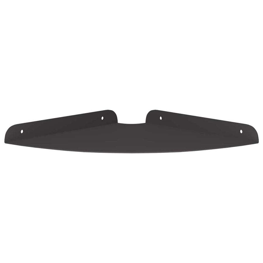 Drijvende plank met plank met opslag 4 pcs Zwart 24 x 24 x 2 cm