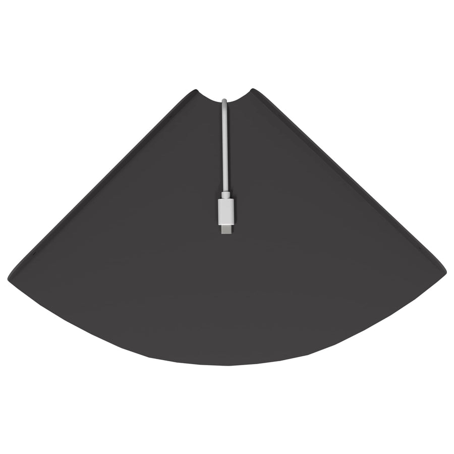 Drijvende plank met plank met opslag 4 pcs Zwart 24 x 24 x 2 cm
