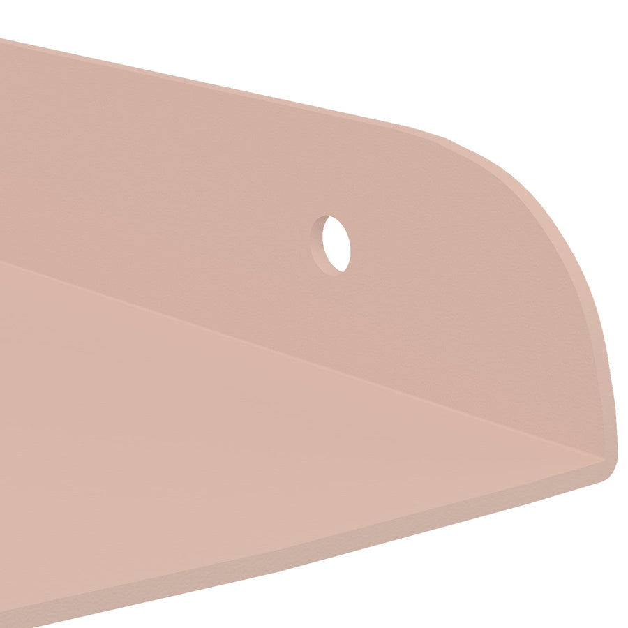 Drijvende plank met plank met opslag 2 pcs Roze 24 x 24 x 2 cm